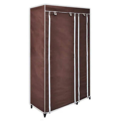 Fabric Wardrobes 2 pcs Brown