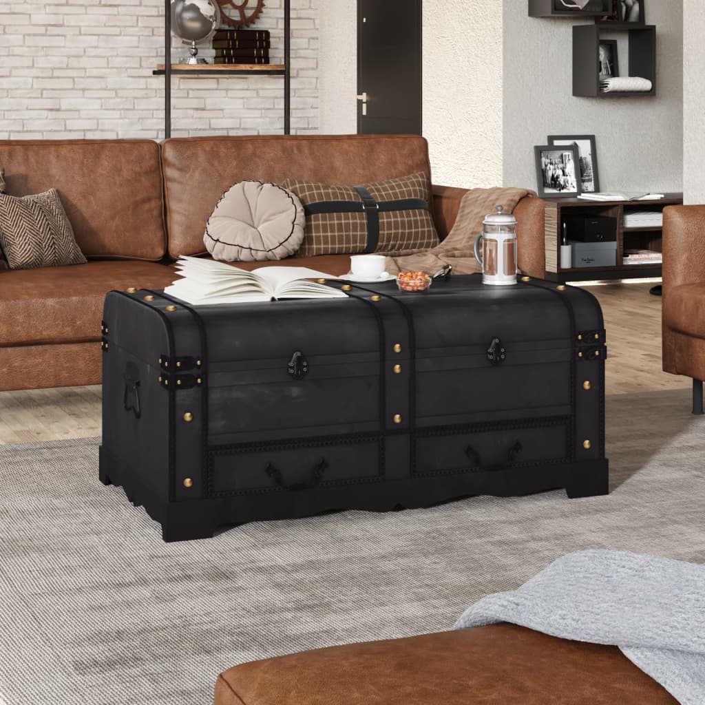 Storage Box | Black | Plywood | Large | Storage Box | Rectangular