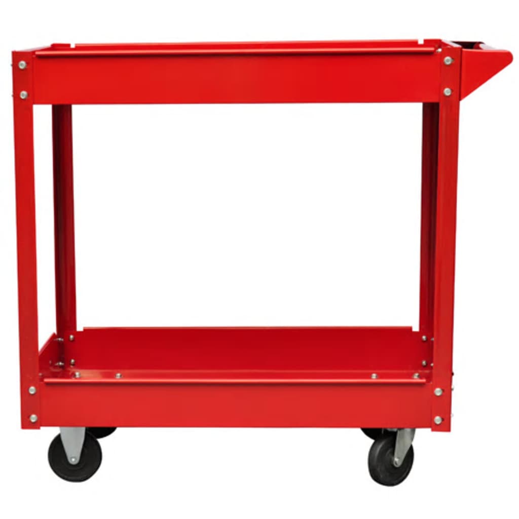 140155 vidaXL 2 x Workshop Tool Trolley 100 kg 2 Shelves