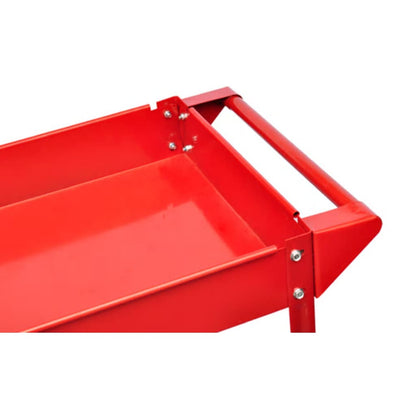 140155 vidaXL 2 x Workshop Tool Trolley 100 kg 2 Shelves