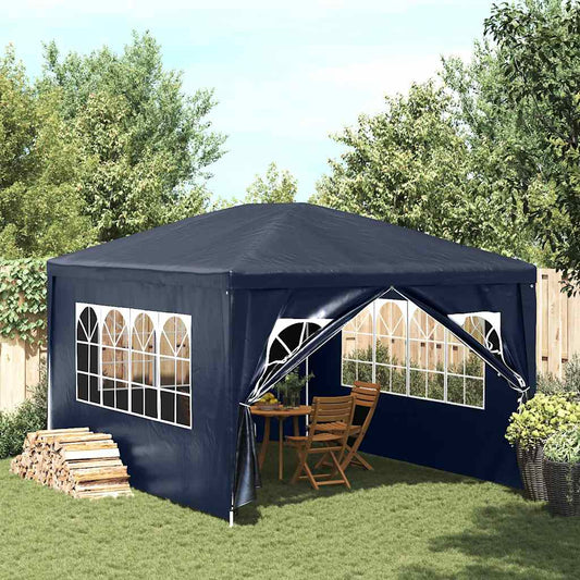 Party Tent | Blue | Polyethylene | 3x4 m | UV-resistant materials