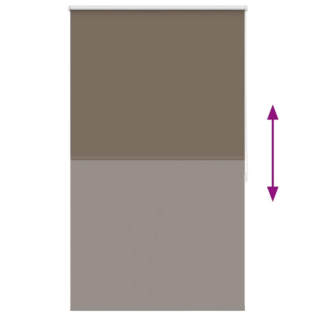 Roller blind blackout 84.4x175 cm Fabric Width 80 cm coffee