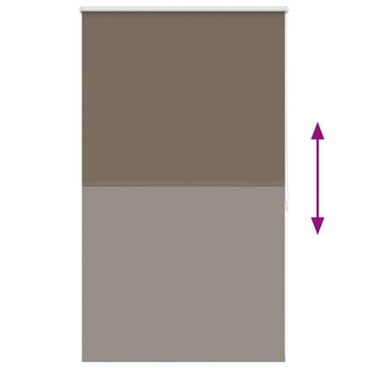 Roller blind blackout 84.4x175 cm Fabric Width 80 cm coffee