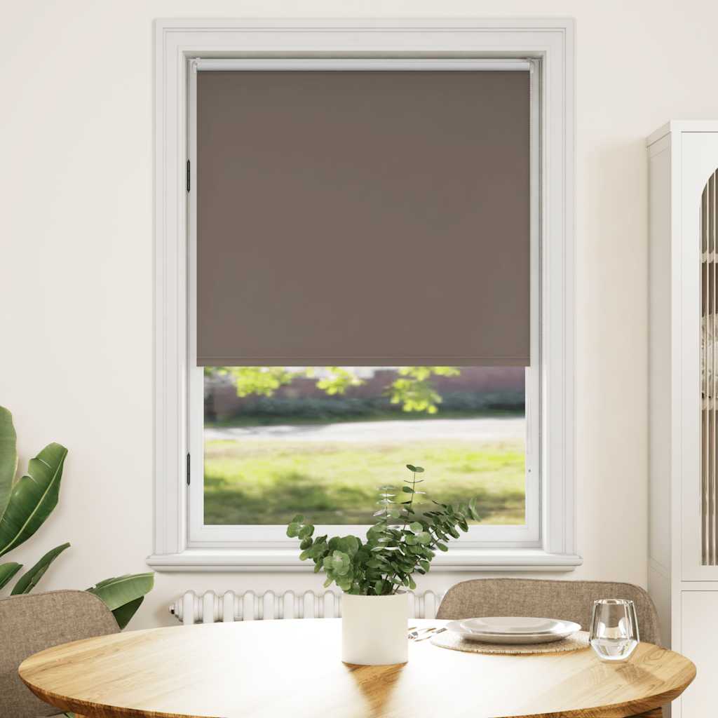 Roller blind blackout 84.4x175 cm Fabric Width 80 cm coffee