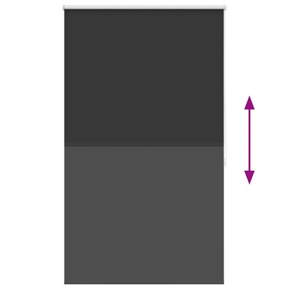 Roller blind blackout 84.4x175 cm Fabric Width 80 cm black