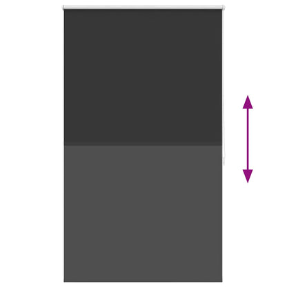 Roller blind blackout 104.4x175 cm Fabric Width 100 cm black