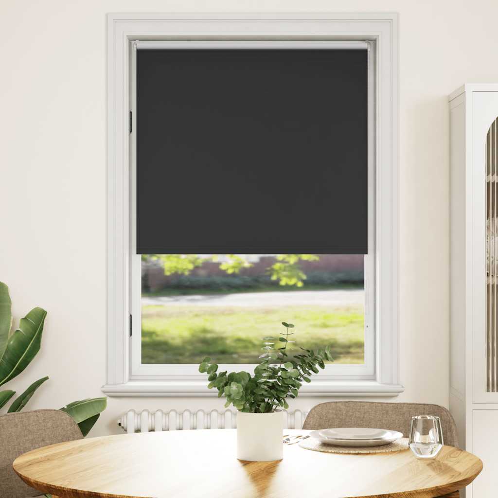 Roller blind blackout 104.4x175 cm Fabric Width 100 cm black