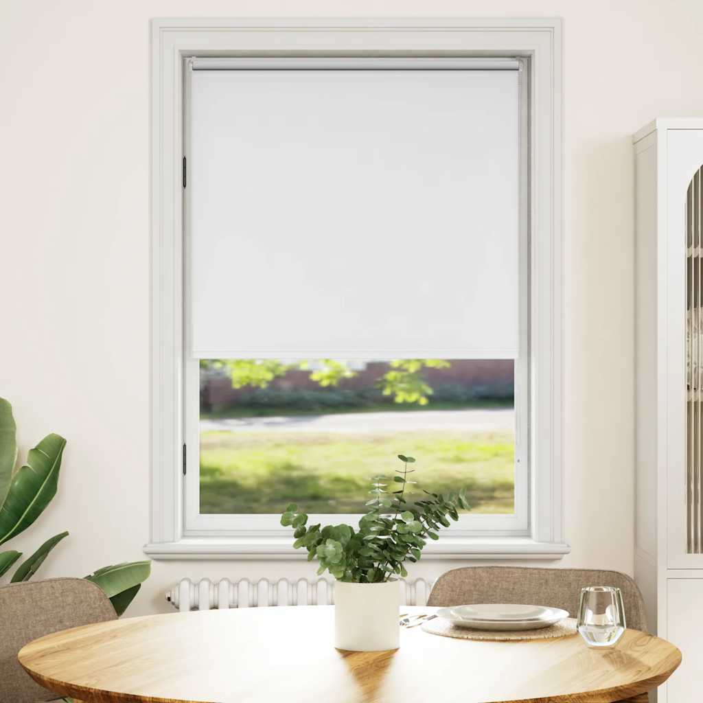 Roller blind blackout 124.4x175 cm Fabric Width 120 cm white