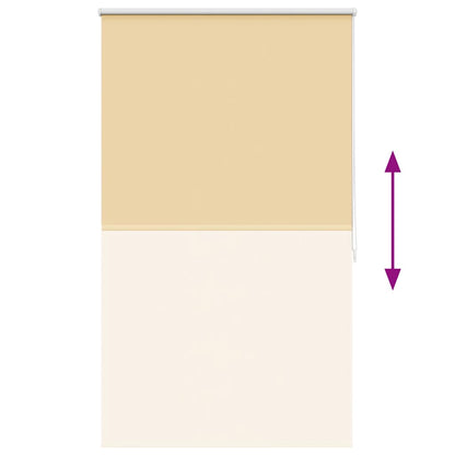 Roller blind blackout 124.4x175 cm Fabric Width 120 cm beige