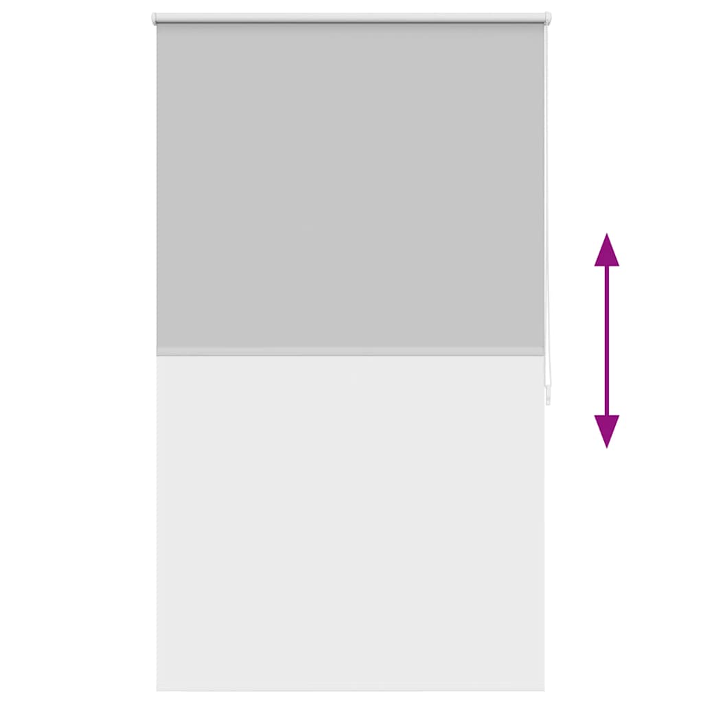 Roller blind blackout 124.4x175 cm Fabric Width 120 cm grey