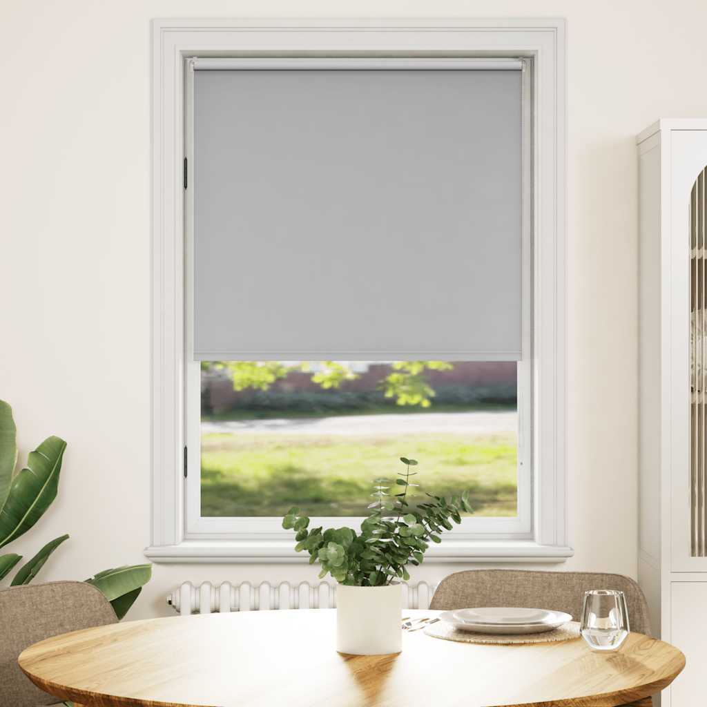 Roller blind blackout 124.4x175 cm Fabric Width 120 cm grey