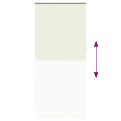 Roller blind blackout 84.4x230 cm Fabric Width 80 cm off white