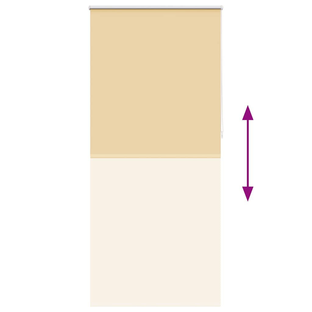 Roller blind blackout 84.4x230 cm Fabric Width 80 cm beige