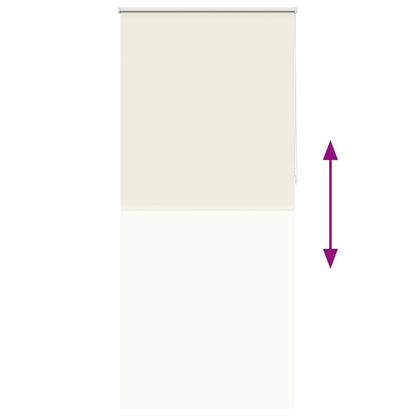 Roller blind blackout 104.4x230 cm Fabric Width 100 cm off white