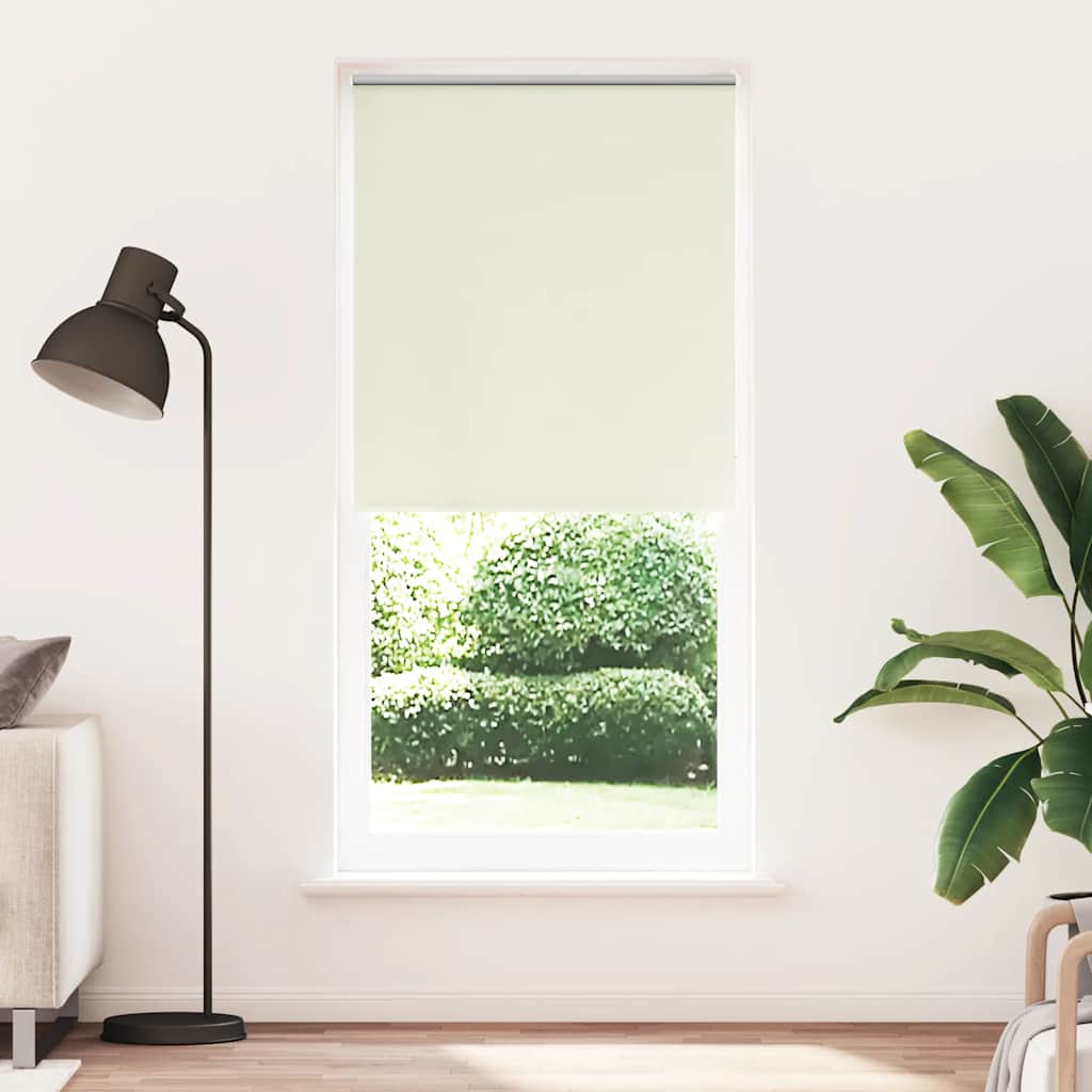 Roller blind blackout 104.4x230 cm Fabric Width 100 cm off white