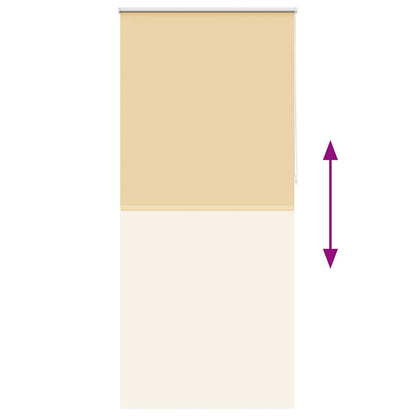 Roller blind blackout 104.4x230 cm Fabric Width 100 cm beige