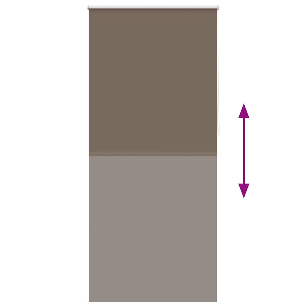 Roller blind blackout 104.4x230 cm Fabric Width 100 cm coffee