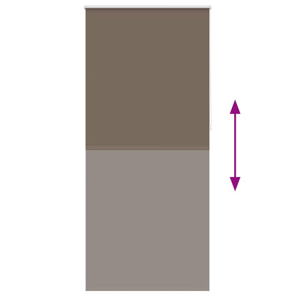 Roller blind blackout 104.4x230 cm Fabric Width 100 cm coffee