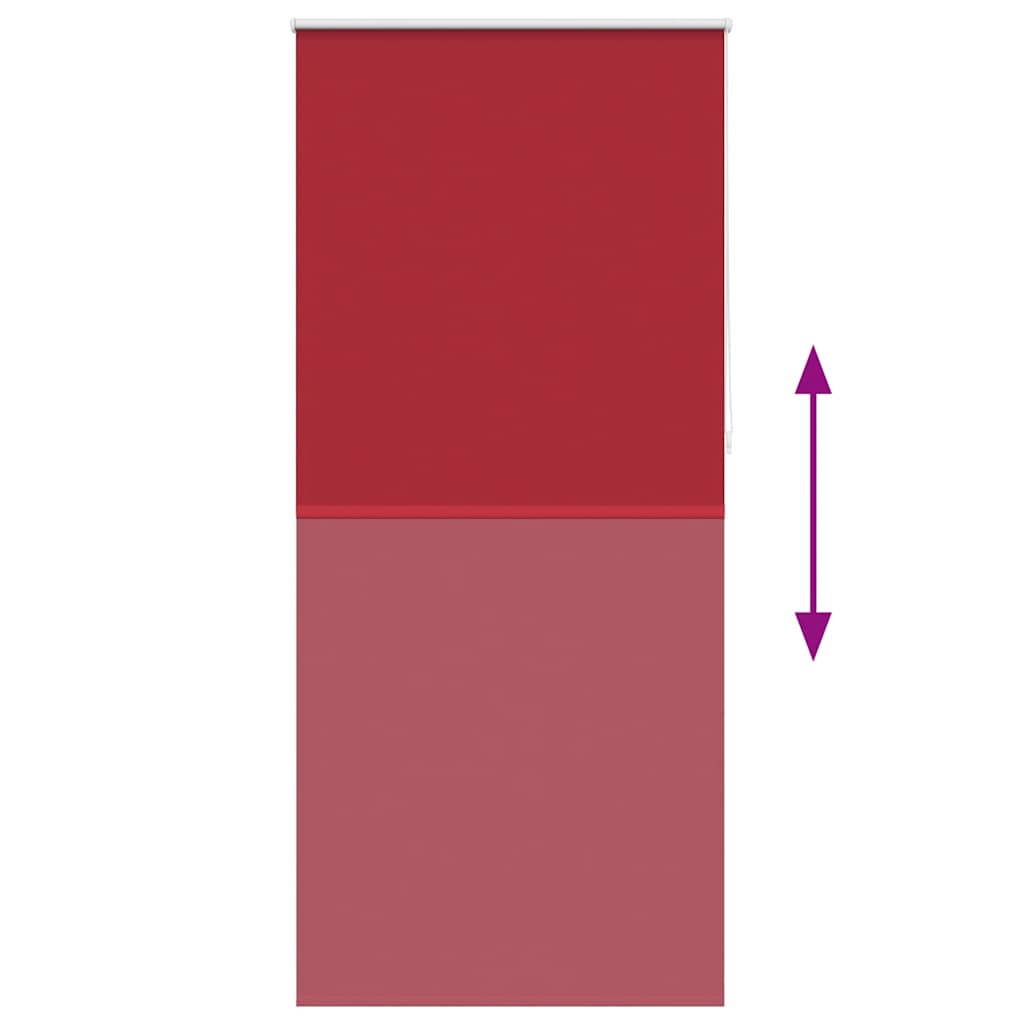 Roller blind blackout 104.4x230 cm Fabric Width 100 cm red