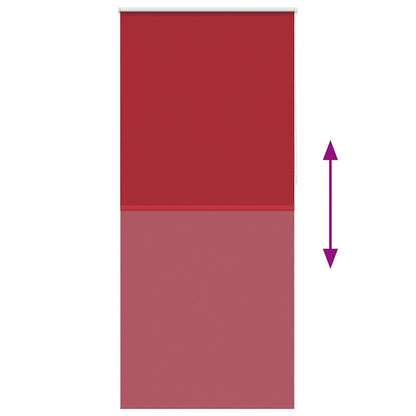 Roller blind blackout 104.4x230 cm Fabric Width 100 cm red