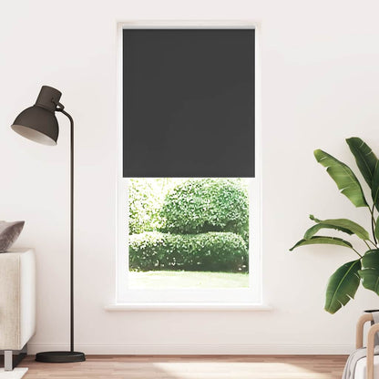 Roller blind blackout 104.4x230 cm Fabric Width 100 cm black