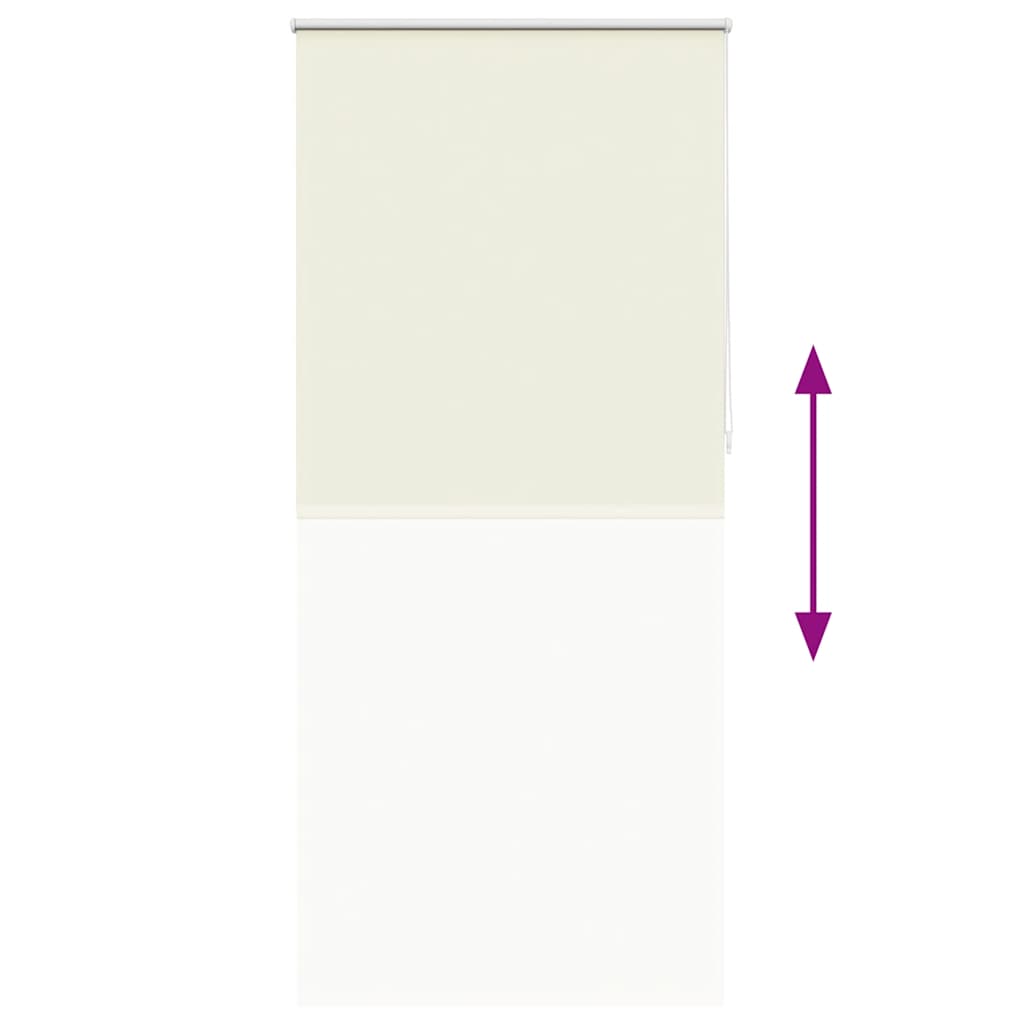 Roller blind blackout 124.4x230 cm Fabric Width 120 cm off white