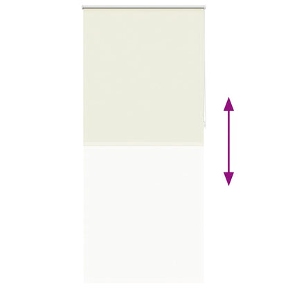 Roller blind blackout 124.4x230 cm Fabric Width 120 cm off white