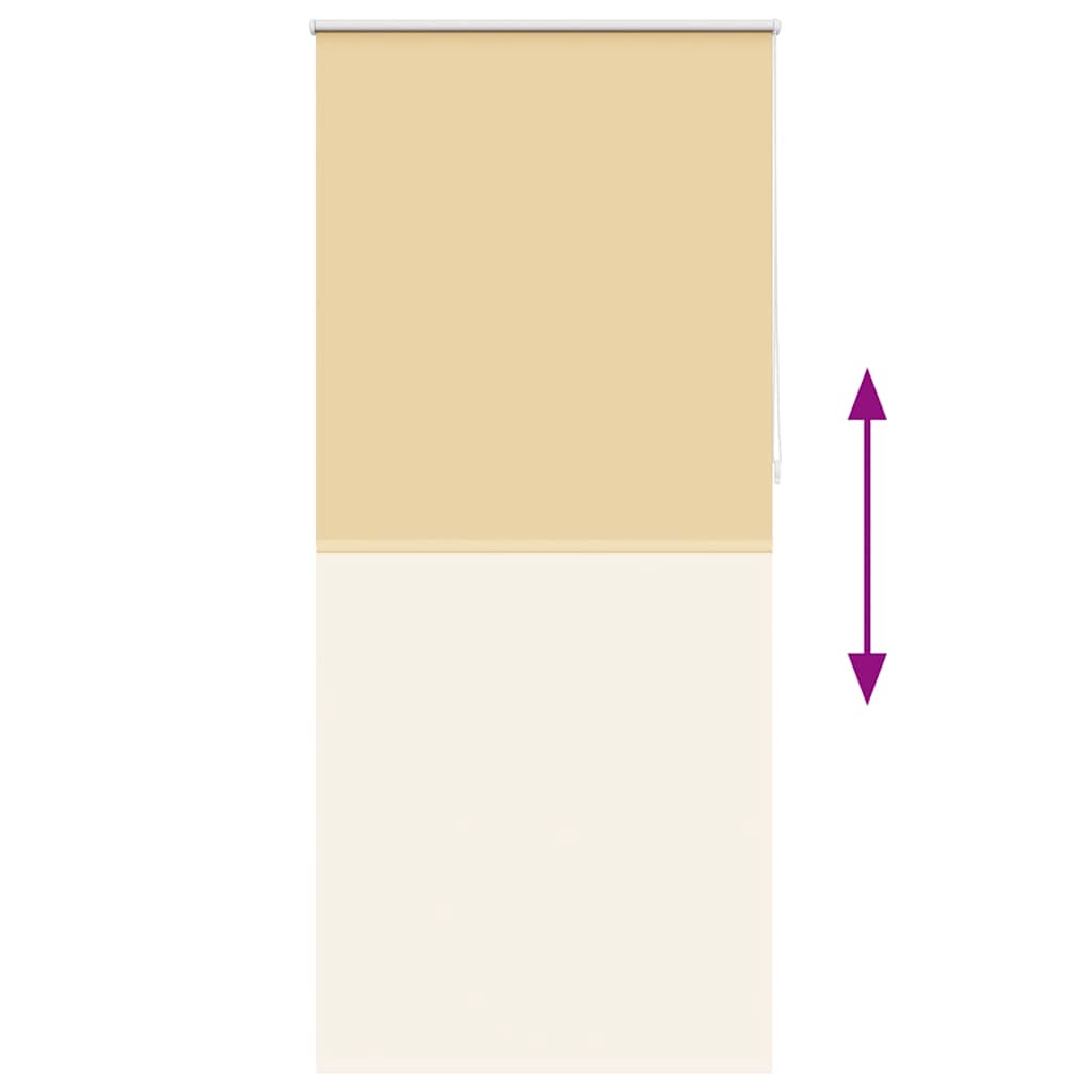 Roller blind blackout 124.4x230 cm Fabric Width 120 cm beige