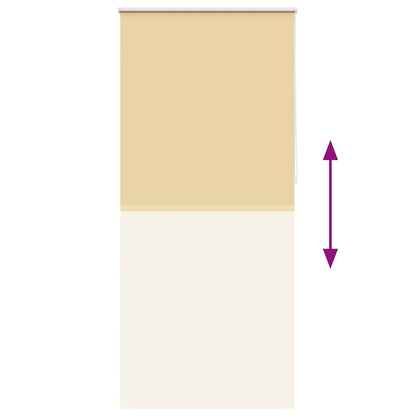 Roller blind blackout 124.4x230 cm Fabric Width 120 cm beige