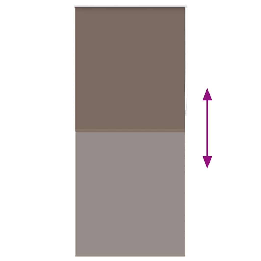 Roller blind blackout 124.4x230 cm Fabric Width 120 cm coffee
