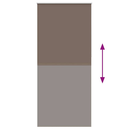 Roller blind blackout 124.4x230 cm Fabric Width 120 cm coffee