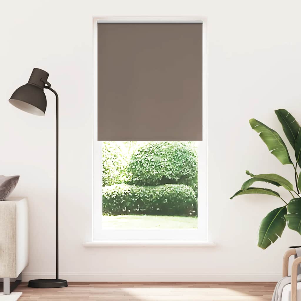 Roller blind blackout 124.4x230 cm Fabric Width 120 cm coffee