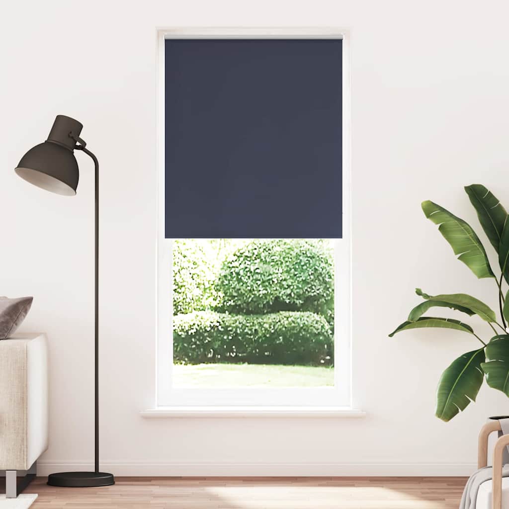 Roller blind blackout 124.4x230 cm Fabric Width 120 cm marine