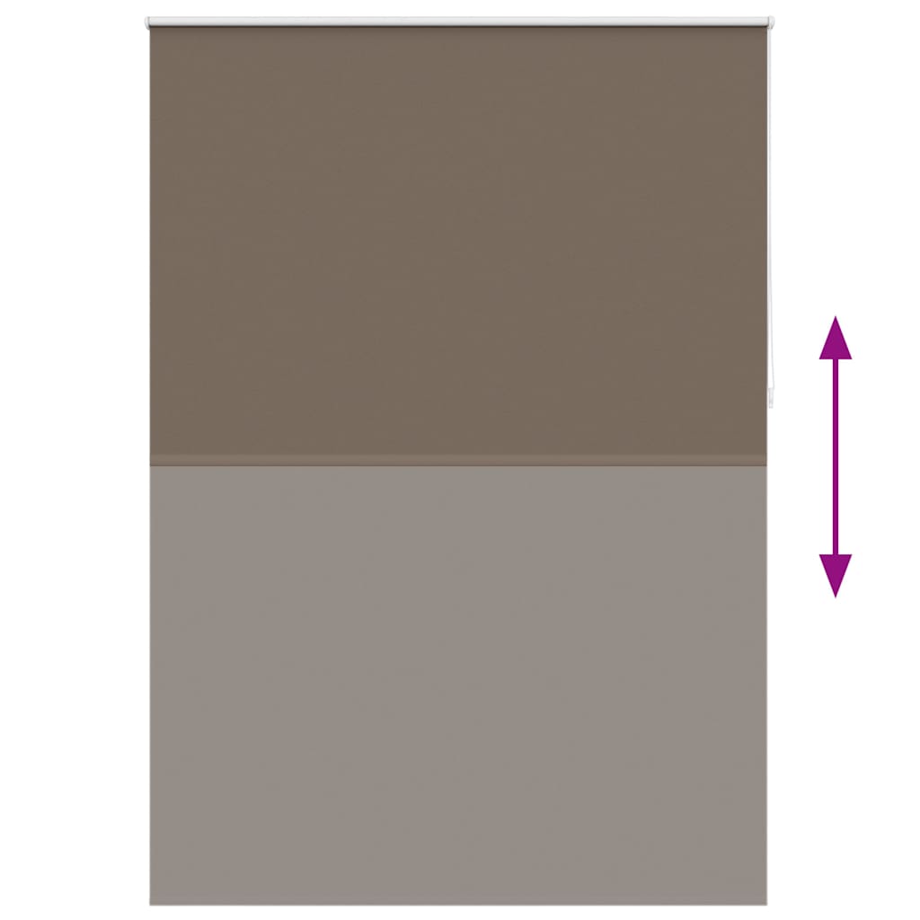 Roller blind blackout 144.4x230 cm Fabric Width 140 cm coffee