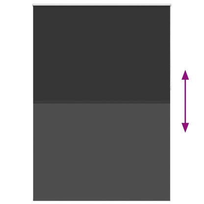 Roller blind blackout 144.4x230 cm Fabric Width 140 cm black