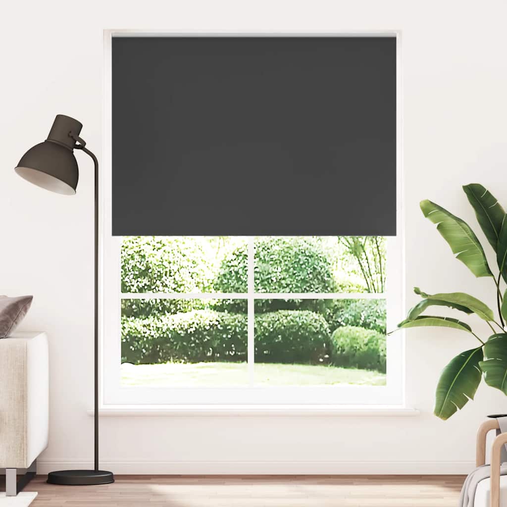 Roller blind blackout 144.4x230 cm Fabric Width 140 cm black