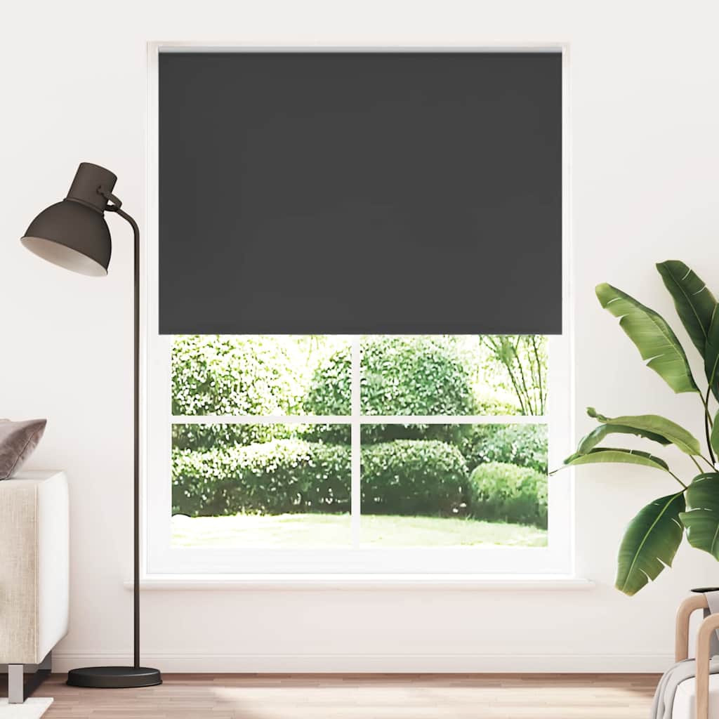 Roller blind blackout 164.4x230 cm Fabric Width 160 cm black