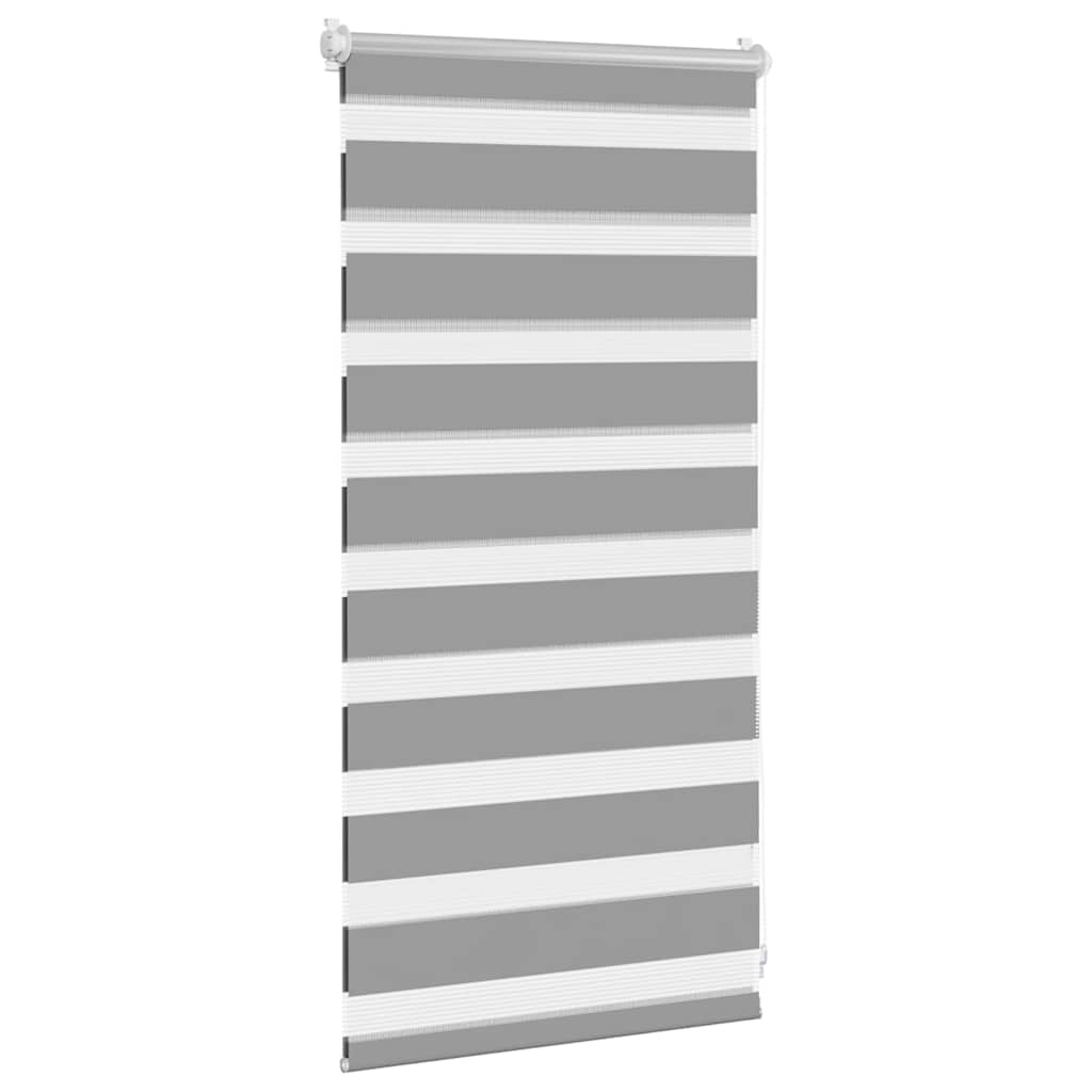 Zebra blind 40.9x100 cm Fabric Width 36.7 cm grey