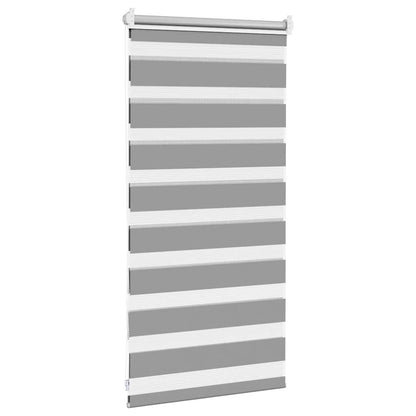 Zebra blind 40.9x100 cm Fabric Width 36.7 cm grey