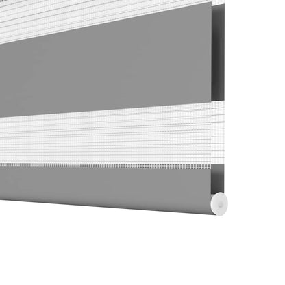 Zebra blind 40.9x100 cm Fabric Width 36.7 cm grey