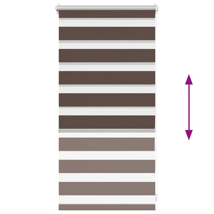 Zebra blind 40.9x100 cm Fabric Width 36.7 cm coffee