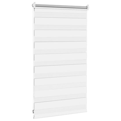 Zebra blind 50.9x100 cm Fabric Width 46.7 cm white