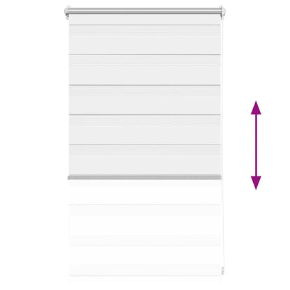 Zebra blind 50.9x100 cm Fabric Width 46.7 cm white