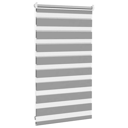 Zebra blind 50.9x100 cm Fabric Width 46.7 cm grey