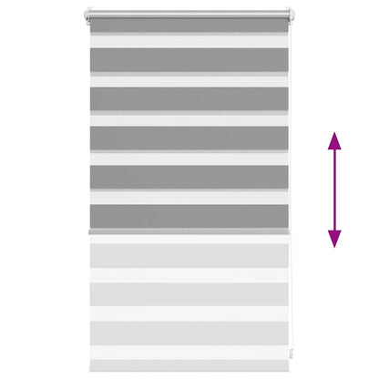 Zebra blind 50.9x100 cm Fabric Width 46.7 cm grey