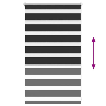 Zebra blind 50.9x100 cm Fabric Width 46.7 cm black