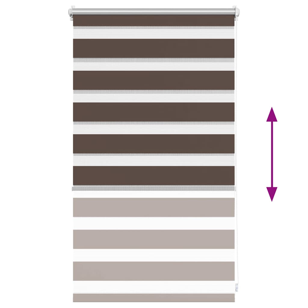 Zebra blind 50.9x100 cm Fabric Width 46.7 cm coffee