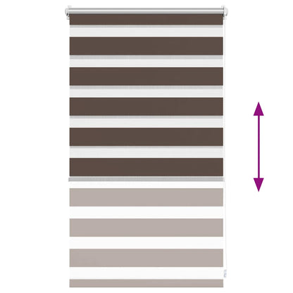 Zebra blind 50.9x100 cm Fabric Width 46.7 cm coffee