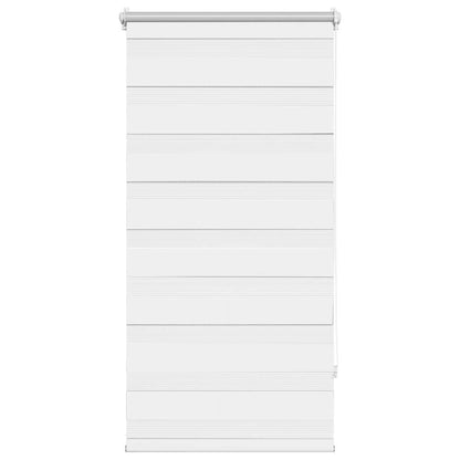 Zebra blind 60.9x120 cm Fabric Width 56.7 cm white