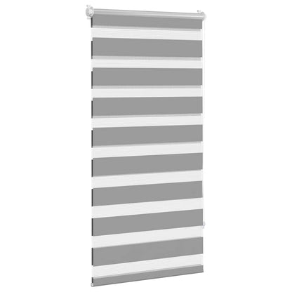 Zebra blind 60.9x120 cm Fabric Width 56.7 cm grey